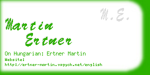 martin ertner business card